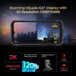 HOTWAV Hyper 7 Rugged Phone 5G 10800mAh 33W Smartphone 6.6'' FHD+ 2K Display 8GB 256GB Cellphone 280LM Android 14 Mobile Phone - Image 3