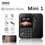 UNIWA MINI 1 2G Super Mini Mobile Phone 2 Inch HD Dual SIM Big Button Pocket Size Phone Magic Voice Speed Dial 750mAh Cellphone