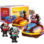 RC Battle Bumper Car Toy for Toddler Boy Girl Catapult Robot Karting Toy with Music Light RC Battle Game for Kids Family Battles - Image 5