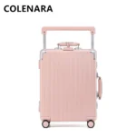 COLENARA 20"24"26"28 Inch Rolling Luggage New Aluminum Frame Business Trolley Case Universal Boarding Box with Wheels Suitcase - Image 5