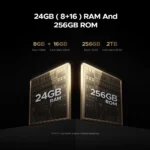 DOOGEE V Max S 5G Rugged Phone Dual Camping Lights 6.58" 120Hz 108MP AI Camera 24GB(8+16) 256GB 22000mAh Battery Smartphone - Image 6