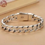 925 Sterling Silver Horus Eye of God Cuban Bracelet Men's Fashion Hip Hop Simple Gift Fashion Jewelry Accessories