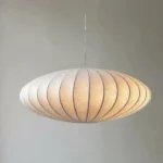 Japanese handmade silk pendant light Nordic LED living room hotel lobby dining room pendant light E27 home decoration glossy lig