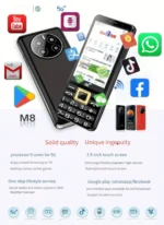 Touch Screen Rungee M8 Android 13 Wifi 5G Smartphone Google Play GPS 4GB+64GB 4000mAh Battery 2MP+5MP PTT PK Qin F21 F22 Phone - Image 5