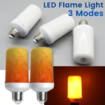 1-10PCS E27 LED Flame Light Bulbs 3 Modes Party LED Flame Effect Light Simulation Fire Lights Bulb KTV Festival Garden Decor