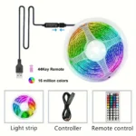 USB LED Strip Light APP Control IR Bluetooth Tape RGB IR Bedroom Living Room Self-adhesive TV Backlight Remote Lamp Diode Lights - Image 3