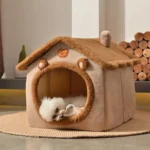 Foldable Pet House Removable Washable Cat House Puppy Cave Sofa Pet Bed House for Extra Small Dogs and Small and Medium Cats - Image 3