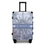 New PVC leather travel luggage Women fashion rolling luggage Men luxury trolley suitcase Aluminum frame password boarding box - Image 3