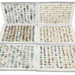 50pcs/Lot Wholesale Bohemia Mix Style Finger Rings for Women Hot Crystal Party Wedding Jewelry Acrylic Enamel Joint Ring Gifts - Image 2