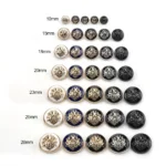 10pcs British College Style Suit Buttons Vintage Pattern Golden Coat Jacket Buttons Sewing Accessories Handmade DIY Shirt Button - Image 4