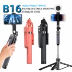 BSLIUFANG Selfie Stick Wireless Tripod Stand with Light Bluetooth Remote Extendable for Tiktok Live Streaming Handheld stability