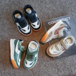 Children's Spring New Leather Upper Sneakers Middle Large Children's Casual Shoes Boys and Girls Soft Sole Students Tennis Shoes - Image 6