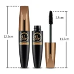 5D Waterproof Mascara Lengthens Eyelashes Extension Black Silk Fiber Mascara Female Makeup Cosmetic Waterproof Mascara - Image 2
