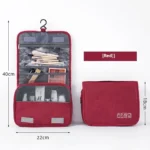 Foldable Toiletry Bag Organizer Hanging Storage Bathroom Makeup Case Cosmetic Bag Travel For Travel Business - Image 2