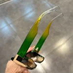 Extra Large Square Fashion Sunglasses for Men and Women Brand Gradient Color Glasses Summer Party - Image 5