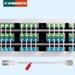 COMNEN 24 Pack Ethernet Lighting Patch Cable Flexiable Slim Cat6a 10G POE LAN Cable for Switch Ps5 Router Xbox Computer