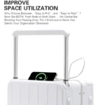 LightGo Front Access Carry On Luggage 20/26/28 Inch with Laptop Comp, 2 USB-C Ports, TSA Lock Silent Wheels for Business Travel - Image 6