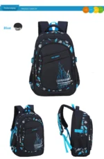Waterproof Lightweight School Backpack for Kids 6-12 Years Durable Large Capacity Student Bookbag Boys Girls254 - Image 4