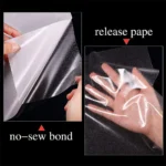 Adhesive Sheet Double Sided Iron-on Patch Lightweight Permanent Heat Melt Fabric For Garment T-shirts Backpack Pants Decoration - Image 5