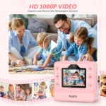 Kids Camera Instant Print, 48MP Digital Camera Selfie 1080P Video Toys Gifts for Girls Boys Aged 3-12 for Christmas/Birthday - Image 5