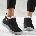 Winter Waterproof Breathable Men Casual Shoes Fashion Men Sneakers Fur Keep Warm Slip On Men's Sneaker Soft Unisex Ankle Shoes - Image 2