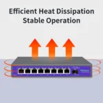 Hisource 4 8 Port 2.5G Ethernet Switch None POE Network Switch with 1*10G SFP Port for IP Camera/CCTV Security - Image 5