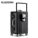 KLQDZMS Carry-on Travel Luggage 20"24"28 Inch Aluminum Frame Large Capacity Trolley Case PC Boarding Box Multi-function Suitcase - Image 4