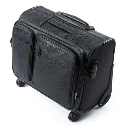 Men Business Rolling Luggage 15.6 Inch Carry Ons Trolley Travel Bag Super Waterproof Suitcase Pilot
