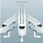 Kids DIY High-Speed Railway Train Toy with Electric Sound and Light Educational Puzzle for Boys and Girls Perfect Birthday Gift - Image 3