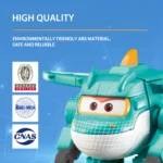 Super Wings Transformable Toys, 2 in Robot Transforming Action Figures, 2-in-1 Mode Robot Toys for Boys Girls 4-6 6-8, Fun - Image 3