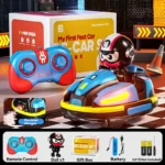 RC Battle Bumper Car Toy for Toddler Boy Girl Catapult Robot Karting Toy with Music Light RC Battle Game for Kids Family Battles - Image 6