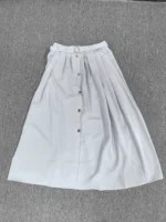 Women's Casual Elegant Split Half Skirt Single Button Stylish Midi Skirt Comfortable Casual Skirts for Ladies - Image 4