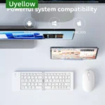 Uyellow New Foldable Wireless Keyboard Slim Bluetooth Keyboard Rechargeable Folding Keyboard for IOS Windows Android For Ipad - Image 4