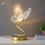 Nordic LED Table Lamps Indoor Lighting Switch Button Bedroom Bedside Living Room Restaurant Home Decoration Butterfly Desk Lamp - Image 2