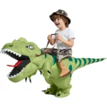 Animal Cartoon Riding T-Rex Inflatable Costume Nursery Kids Dinosaur Role Playing Game Adult Kids Chasing Game Birthday Gift - Image 3