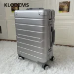 KLQDZMS 24"28 Inch Cabin Luggage 20" All Aluminum Magnesium Alloy Boarding Box Men's Trolley Case Large Capacity Suitcase