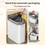 JOYBOS Smart Sensor Trash Can With Auto Adsorption Bag Rechargeable Garbage Trash Can For Home Toilet Living Room Household - Image 4
