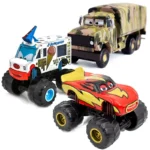 Disneyalloydie-castDisney Pixar car Bigfoot ice cream bar tall car glasses McQueen truck toy car model toy car gift for children - Image 3
