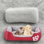 Large Pet House Dog Bed Cat Mat Long Plush Deep Sleeping Warm Soft Small Dog Cushion Calm Beds for Puppy Chihuahua - Image 5