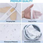 5/10/20Pcs Clear Garment Bags for Closet Storage,Clothes Dust Covers Hanging Clothes Bags Dress Bag for Long Dresses, Suit, Coat - Image 6