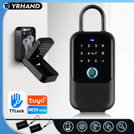TTlock Smartkey Lock Box Wireless Electronic Key Safe with Digital Code App Controlled Bluetooth Smartlock for Home Key Padlock