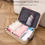 Front-opening Luggage Suitcase for Men and Women Large Capacity 20-26 inch Trolley Case Travel Suitcase Aluminium Frame Luggage - Image 6