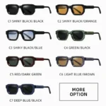 HBK New Fashion Small Frame Men Sunglasses Polygon Cupronickel Core Insert Leg Sun Glasses Outdoor Party Vacation Travel - Image 6