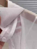 Plus Size Women’s Shirts 2025 Summer Breathable and Sun-Proof Ice Silk with Button Thin Loose Sheer Chiffon Blouses Long Sleeve - Image 5