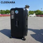 COLENARA Suitcase on Wheels 22"24"26"28"30"32"34 Inch Large Capacity ABS+PC Thickened Trolley Case Women's Rolling Luggage
