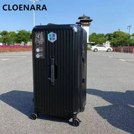 COLENARA Suitcase on Wheels 22"24"26"28"30"32"34 Inch Large Capacity ABS+PC Thickened Trolley Case Women's Rolling Luggage