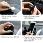 Magnetic Car Phone Holder Mobile Cell Phone Holder Stand Magnet Mount Bracket In Car For All Smartphones For iPhone 15 Samsung - Image 3