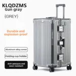 KLQDZMS Aluminum Frame Suitcase 26"29"32 Inch Large Capacity Cart Case Cart Type Travel Bag Women's Password Box Cabin Luggage - Image 2