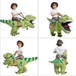 Animal Cartoon Riding T-Rex Inflatable Costume Nursery Kids Dinosaur Role Playing Game Adult Kids Chasing Game Birthday Gift - Image 4