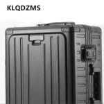 KLQDZMS Suitcase Front Opening Boarding Box Full Aluminum Magnesium Alloy Trolley Case 20 "24 Inches Multi-function Luggage - Image 2